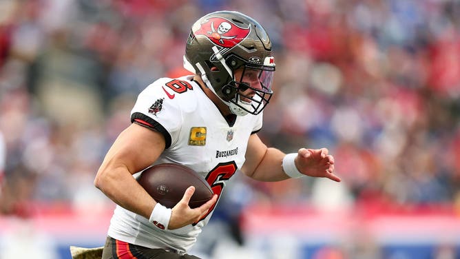 Tampa Bay Buccaneers QB Baker Mayfield made two incredible hustle plays in blowout win against New York Giants.