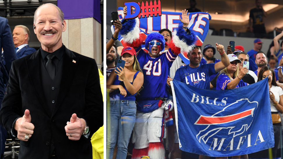 Bill Cowher Crashes Through Table At Tailgate With Bills Mafia