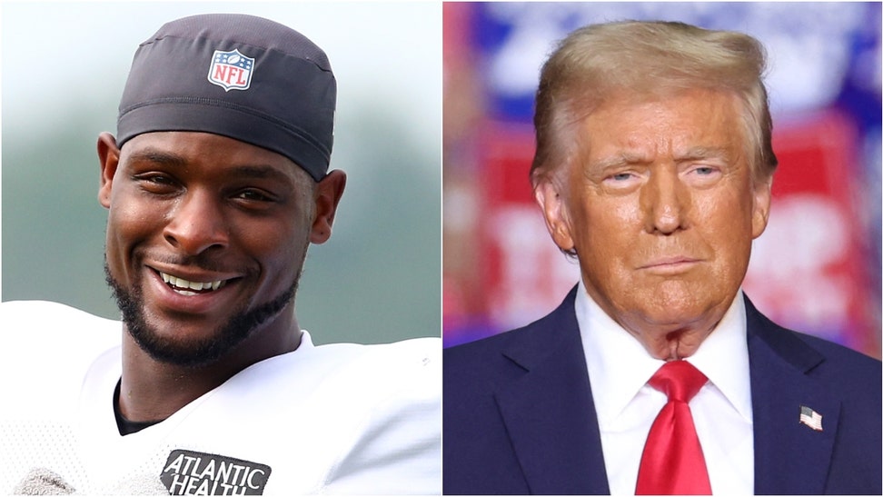 Le'Veon bell is dunking on his critics after Donald Trump beat Kamala Harris to win the election. He released a video celebrating the election. (Credit: Getty Images)