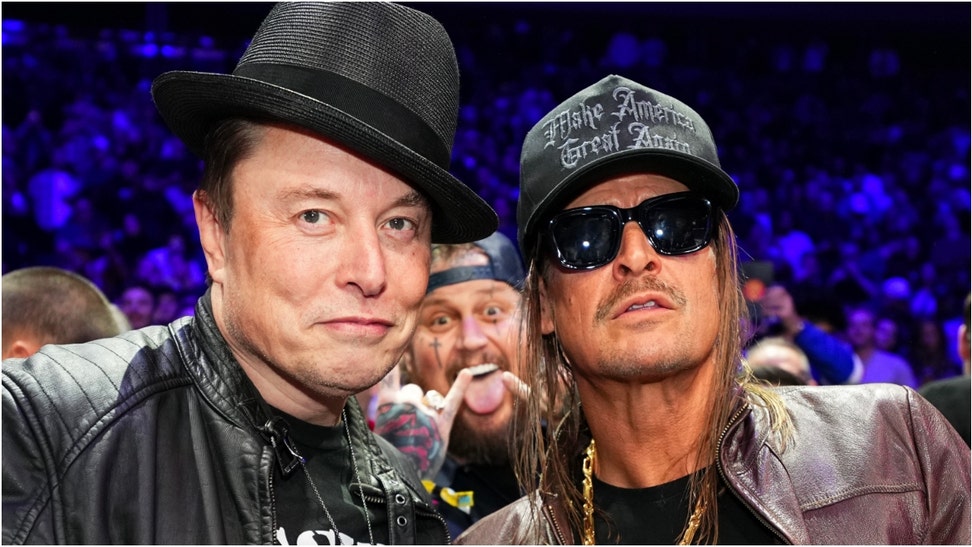 Elon Musk/Kid Rock photo draws hilarious reactions. (Credit: Getty Images)