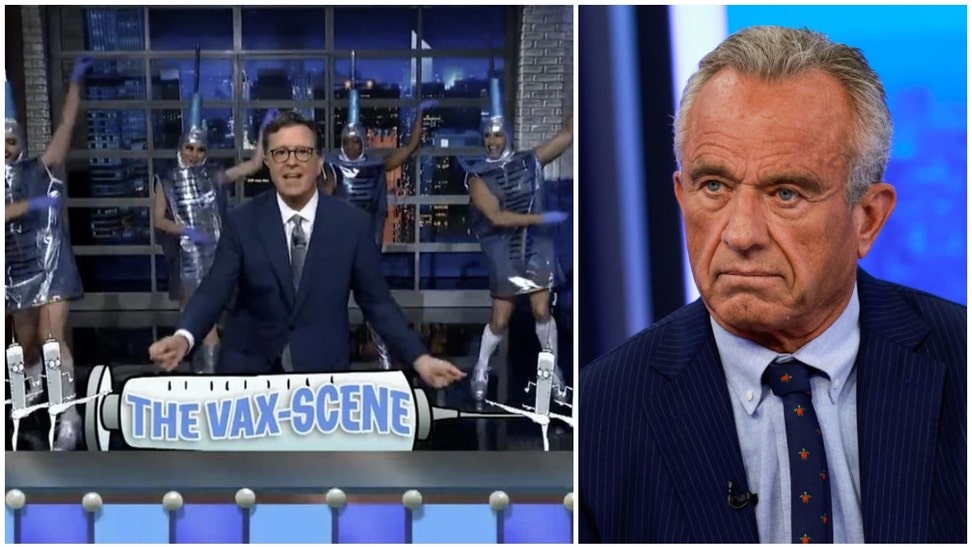 Stephen Colbert – who literally danced with a bunch of COVID vaccines a few years back in maybe the most embarrassing video of the 21st century – is angry that "anti-vax" RFK Jr. is in charge now. 