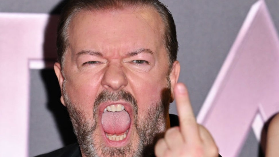 Ricky Gervais calls out the Hollywood elites who beg you to vote for Kamala Harris.