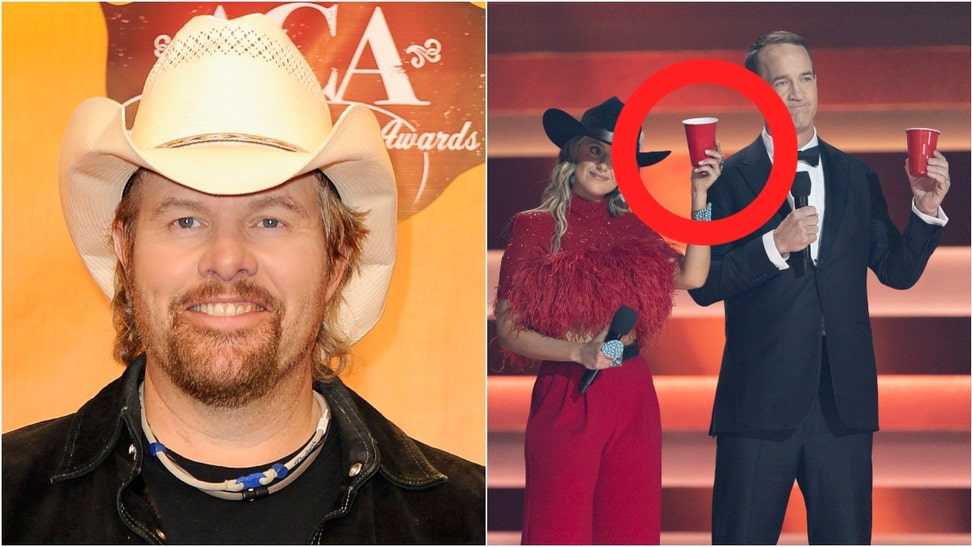 People are ripping the CMAs for a pathetic tribute to Toby Keith. Check out the reactions. Watch the tribute. (Credit: Getty Images)