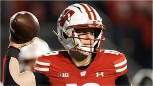 Wisconsin quarterback Braedyn Locke discussed his future plans. Will he stay with the Badgers or enter the transfer portal. What did he say? (Credit: Getty Images)