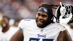 Titans' Defensive Tackle T'Vondre Sweat Delivers Vicious Stiff Arm: Video