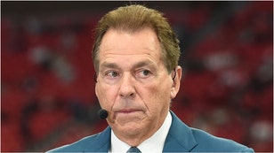 Former Alabama coach Nick Saban broke his silence on Shane Gillis roasting him on College GameDay prior to the Indiana/Penn State game. Watch his response. (Credit: Getty Images)