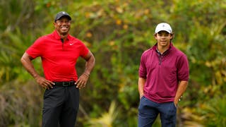 Tiger Woods Ignores Body's Wishes, Commits To Father-Son Tournament With Charlie