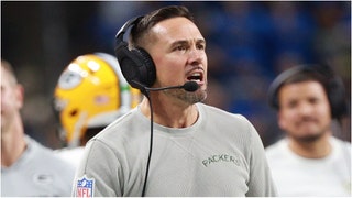 Packers caught Matt LaFleur was caught on video in an intense argument with a Lions fan. Watch the video. What was the argument about? (Credit: Getty Images)