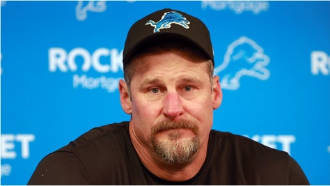 Detroit Lions coach Dan Campbell made a passionate plea to fans as the team's injuries continue to mount. Watch a video of his comments. (Credit: Getty Images)