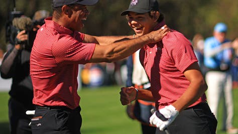 Charlie Woods Makes Hole-In-One At The PNC Championship In Front Of Dad, Tiger