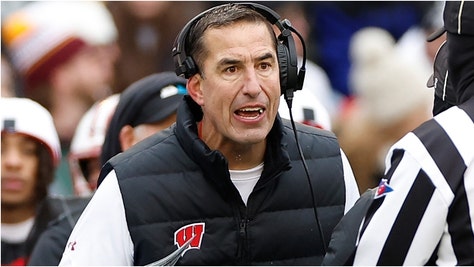 Wisconsin coach Luke Fickell made a very tone-deaf comment after the Badgers ended a horrible 5-7 season. What did he say? Will Luke Fickell be fired? (Credit: Getty Images)