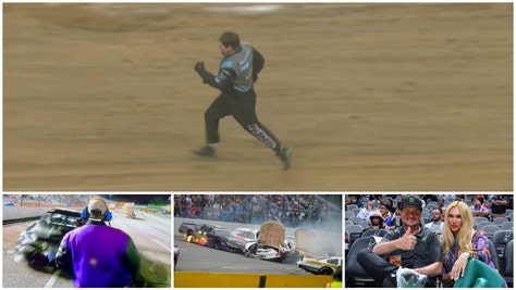 NASCAR offseason? Don't think so! A dirt racer started a fight, a car went into the stands and an official was nearly run over. 