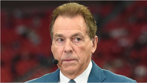 Former Alabama coach Nick Saban broke his silence on Shane Gillis roasting him on College GameDay prior to the Indiana/Penn State game. Watch his response. (Credit: Getty Images)