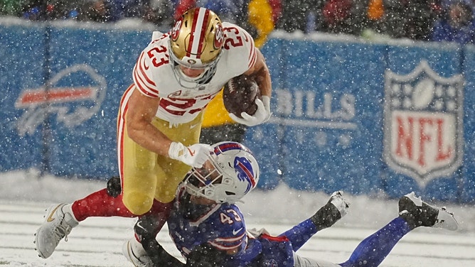 San Francisco 49ers star running back Christian McCaffrey suffered an injury against the Buffalo Bills in Week 13.