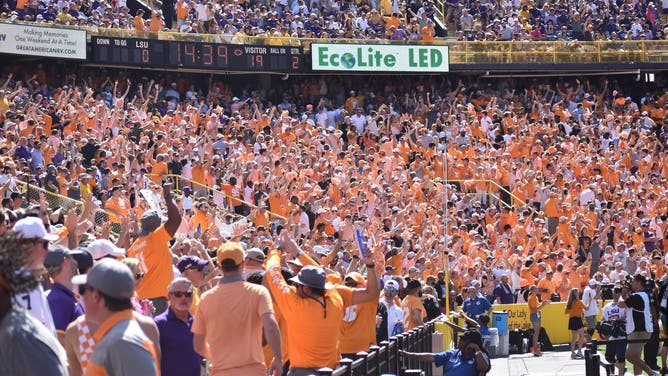 Tennessee fans tookover Baton Rouge as the Vols faced LSU in 2022 Via: Trey Wallace