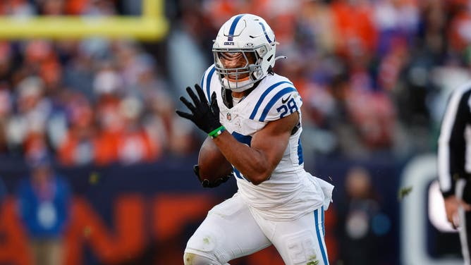 Indianapolis Colts RB Jonathan Taylor started his celebration against the Denver Broncos a little too early and fumbled instead of crossing the goal line.