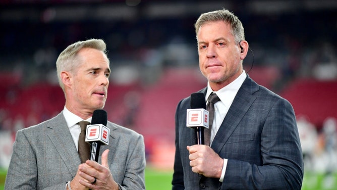 ESPN analyst Troy Aikman took a shot at NBA players after a New Orleans Saints player flopped on Monday Night Football against the Green Bay Packers.