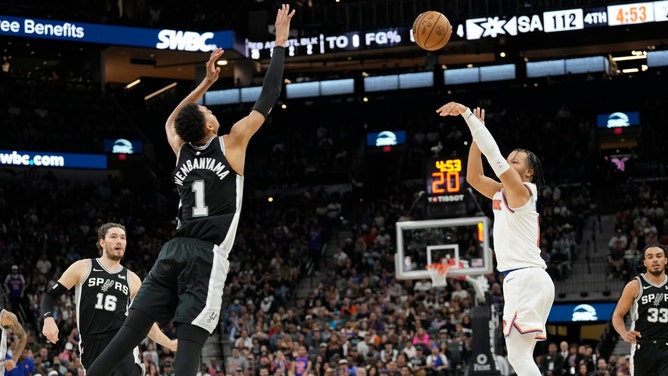 The New York Knicks host the San Antonio Spurs Wednesday, Christmas 2024 at Madison Square Garden. (Scott Wachter-Imagn Images)