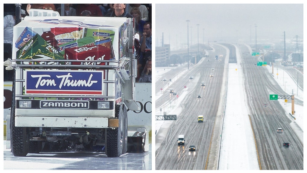 winter storm dallas county storm patrol prank stars zamboni