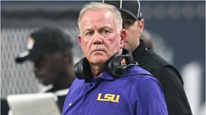 LSU coach Brian Kelly was crushed on social media after Notre Dame beat Georgia. Check out the reactions. (Credit: Getty Images)