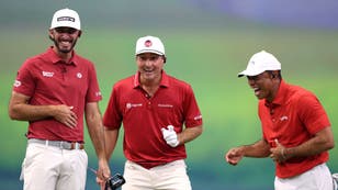 Tiger Woods Loses It After Kevin Kisner Skulls Bunker Shot During TGL: Video