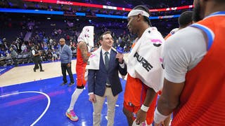 Thunder Reporter Shows Off Laser Focus While Players Cover Him In Towels