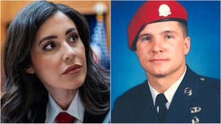 Congresswoman Anna Paulina Luna reacts to John Chapman being disrespected by the National Medal of Honor Museum. (Credit: Air Force/Public Domain and Getty Images)