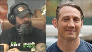 Tim Kennedy's former ground commander Travis Warlock appears on "The Antihero Podcast." (Credit: Screenshot/YouTube video https://www.youtube.com/watch?v=K-ykGQi3voM and Getty Images)