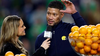 ESPN simply could not get enough of Notre Dame head coach Marcus Freeman being black. 