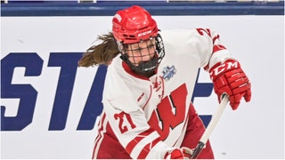 The Wisconsin Badgers men's and women's hockey teams unveiled awesome alternate uniforms for its upcoming Frozen Confines series at Wrigley Field. Check out what the uniforms look like. (Credit: Getty Images)