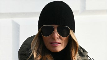 Melania Trump's outfit captivates the internet. (Credit: Getty Images)