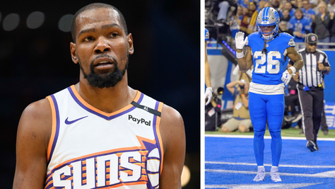 Kevin Durant Gets Last Laugh After Jahmyr Gibbs Trolled Him In Touchdown Celebration