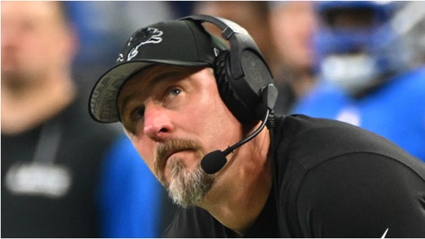 Detroit Lions coach Dan Campbell was ruthlessly roasted after losing to the Commanders in the playoffs. Check out the reactions on social media. (Credit: Getty Images)