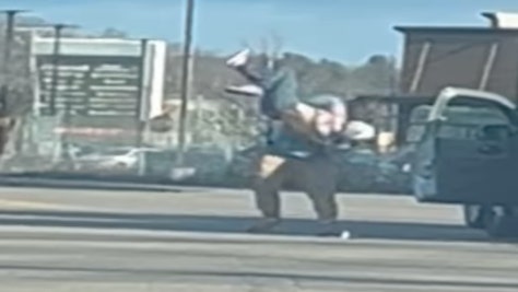 man body slams woman during road rage incident