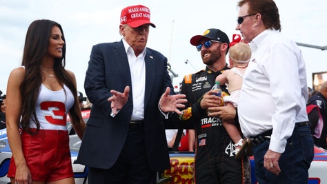 NASCAR drivers love Donald Trump, a nasty photo shows the sport's decline, Dale Jr. back in Daytona and a beachy race wife comes up for air.