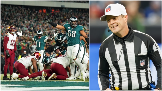 NFL referee Shawn Hochuli announced during the Philadelphia Eagles-Washington Commanders match in the NFC Championship that he could award a touchdown, which confused many fans.