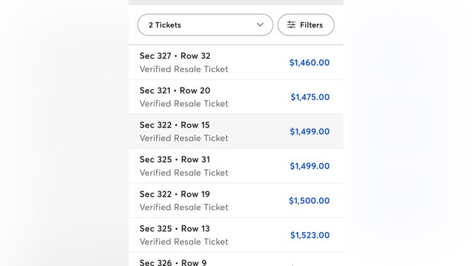 Ticket prices for the CFP title game between Ohio State and Notre Dame in Atlanta