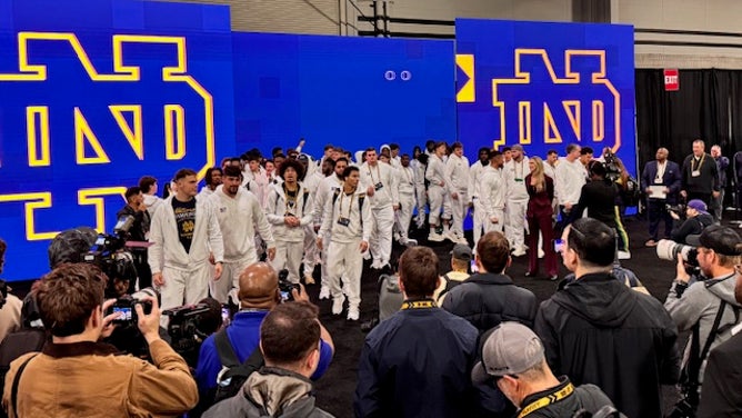 College Football Playoff media day is something to behold, while it's a nice distraction for Notre Dame and Ohio State players Via: Trey Wallace