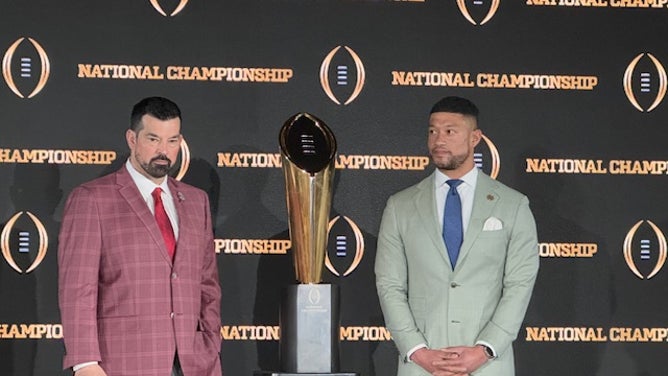 Ryan Day and Marcus Freeman will look t lead their teams to a national championship tonight, as Notre Dame and Ohio State play for a CFP title