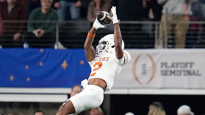 In OutKick's first mock draft of the 2025 NFL Draft season, the Los Angeles Chargers select Texas WR Matthew Golden.