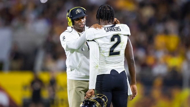 Could Dallas Cowboys owner Jerry Jones pull off a trade to get QB Shedeur Sanders in the 2025 NFL Draft and hire his father, Deion? (Photo credit: Mark J. Rebilas-Imagn Images)