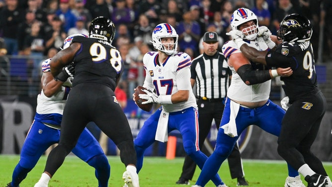 The Buffalo Bills host the Baltimore Ravens Sunday at Highmark Stadium in the 2025 NFL Divisional Round. (Photo credit: Tommy Gilligan-Imagn Images)