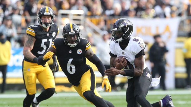 The Pittsburgh Steelers play the Baltimore Ravens for the third time this season Saturday on NFL Super Wild Card Weekend. (Photo credit: Charles LeClaire-Imagn Images)