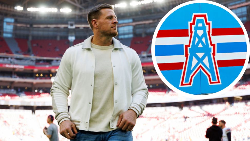 JJ Watt Claps Back At "Loser" Titans Fan Over Oilers Throwback Uniforms