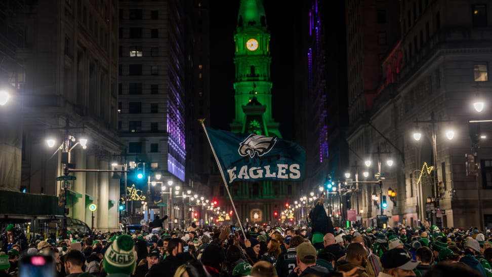 Driver Plows Through Group Of Eagles Fans Celebrating NFC Championship Win