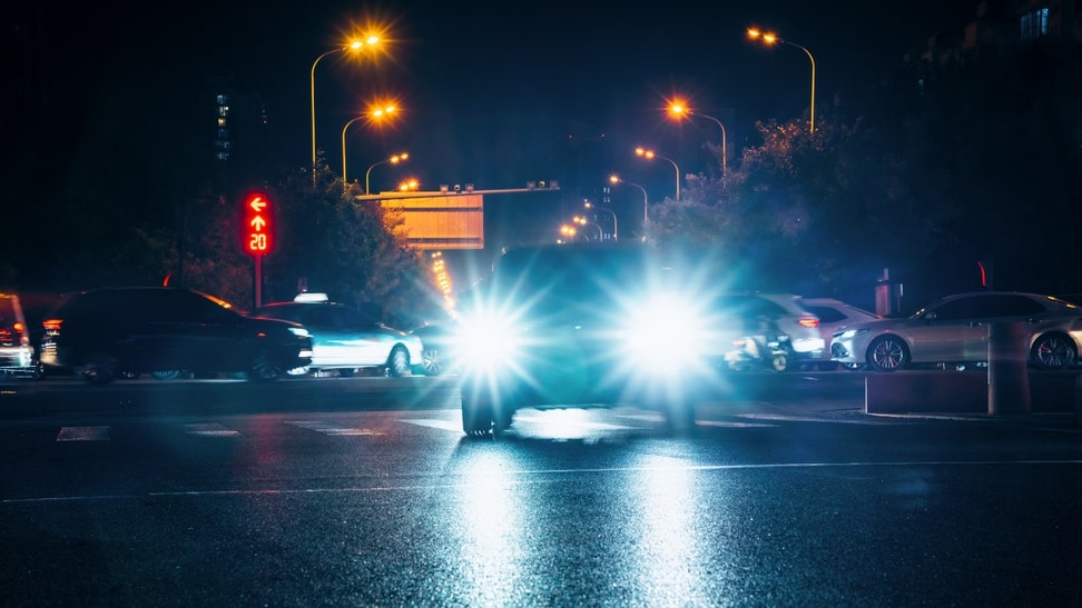 kentucky man rams vehicle potential radiation high beams