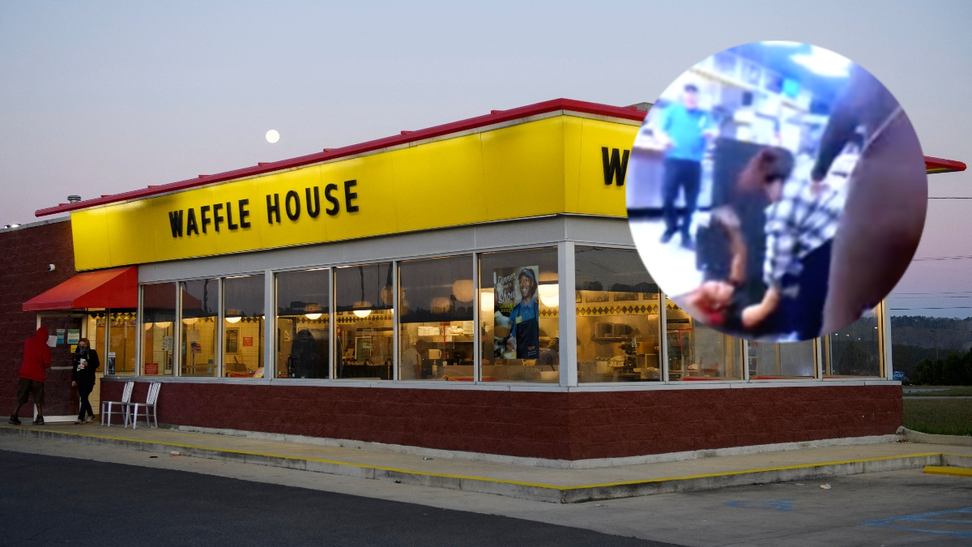 wild brawl christmas eve alabama waffle house