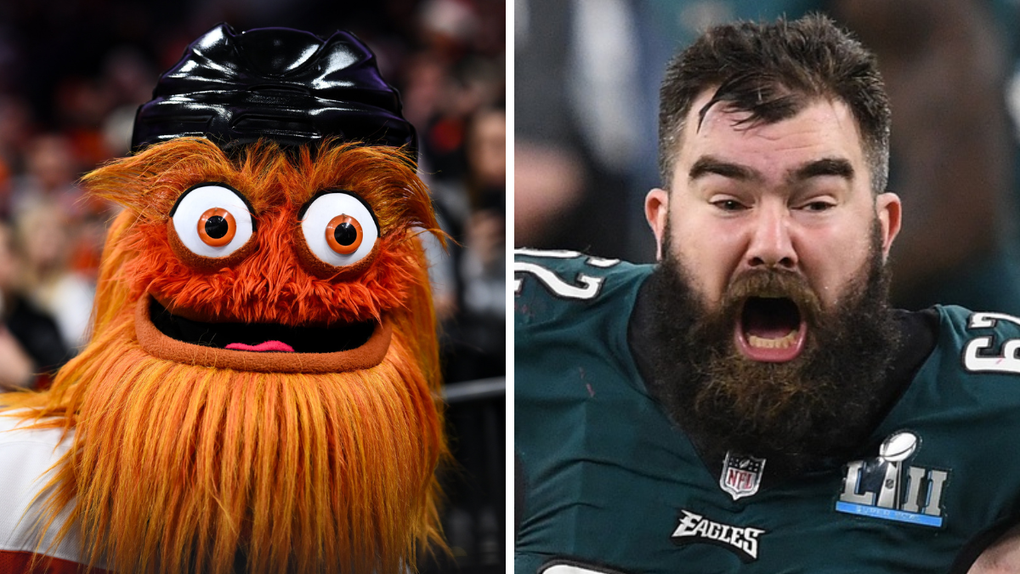 Jason Kelce Convinced He Is Inspiration Behind Flyers' ‘Gritty’ Mascot