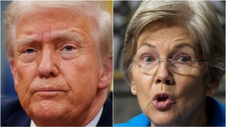President Donald Trump crushed Elizabeth Warren with a savage insult. Watch a video of his comments. (Credit: Getty Images)
