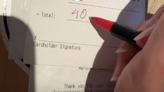 woman leaves two cent tip for waitress calling husband sweetheart
